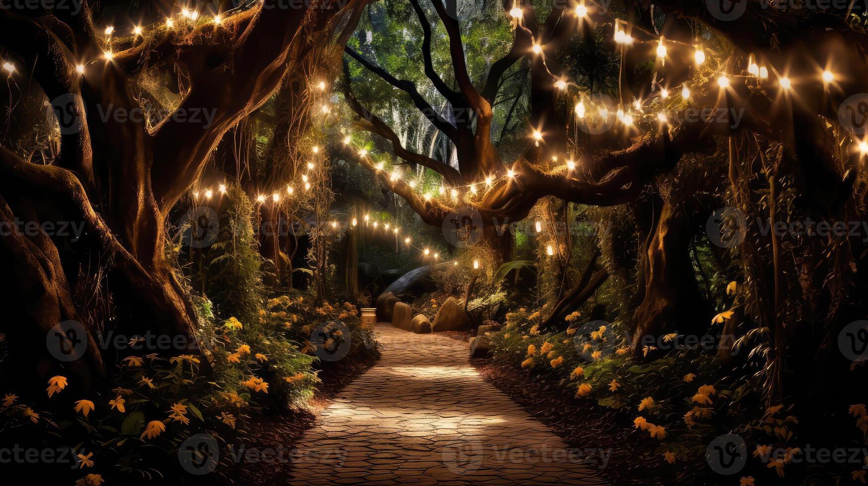 forest pixie lights photo