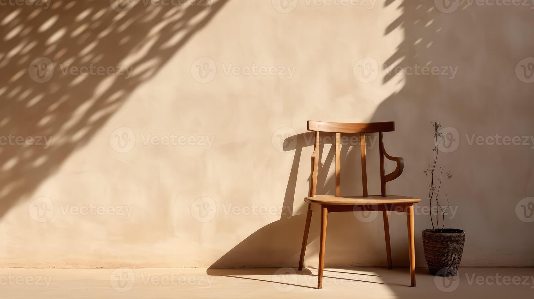 shadow beige wall photo