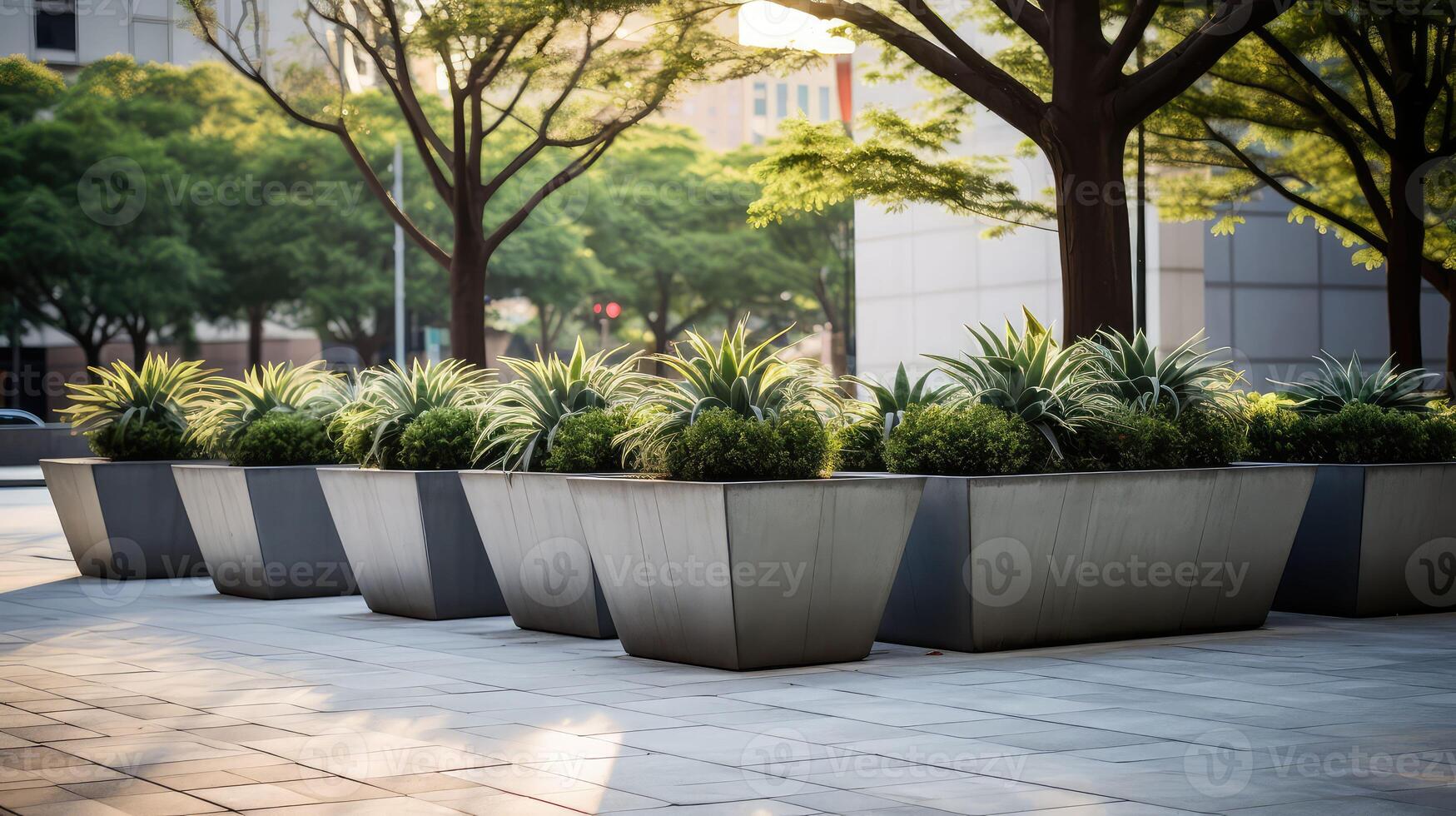 city planting landscaping photo