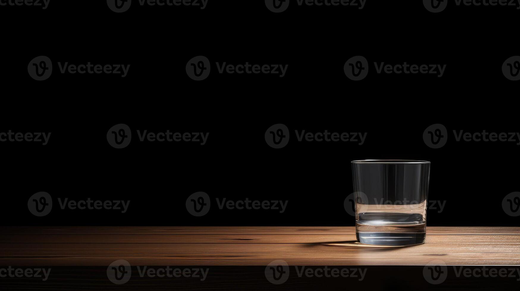 minimalism glass of water dark photo