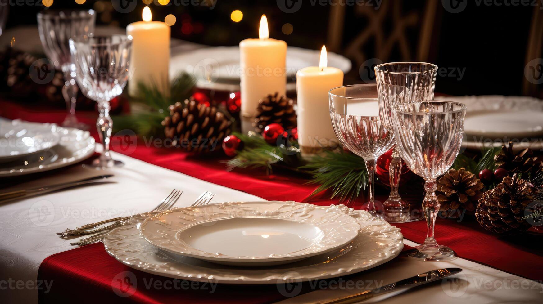 setting winter holiday design photo