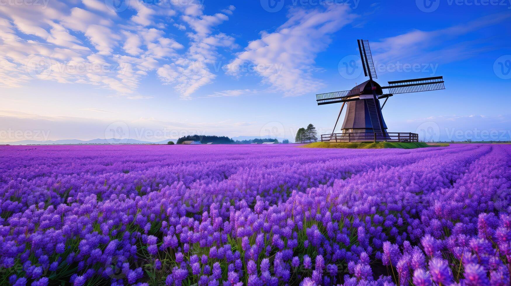tulips purple flowers field photo