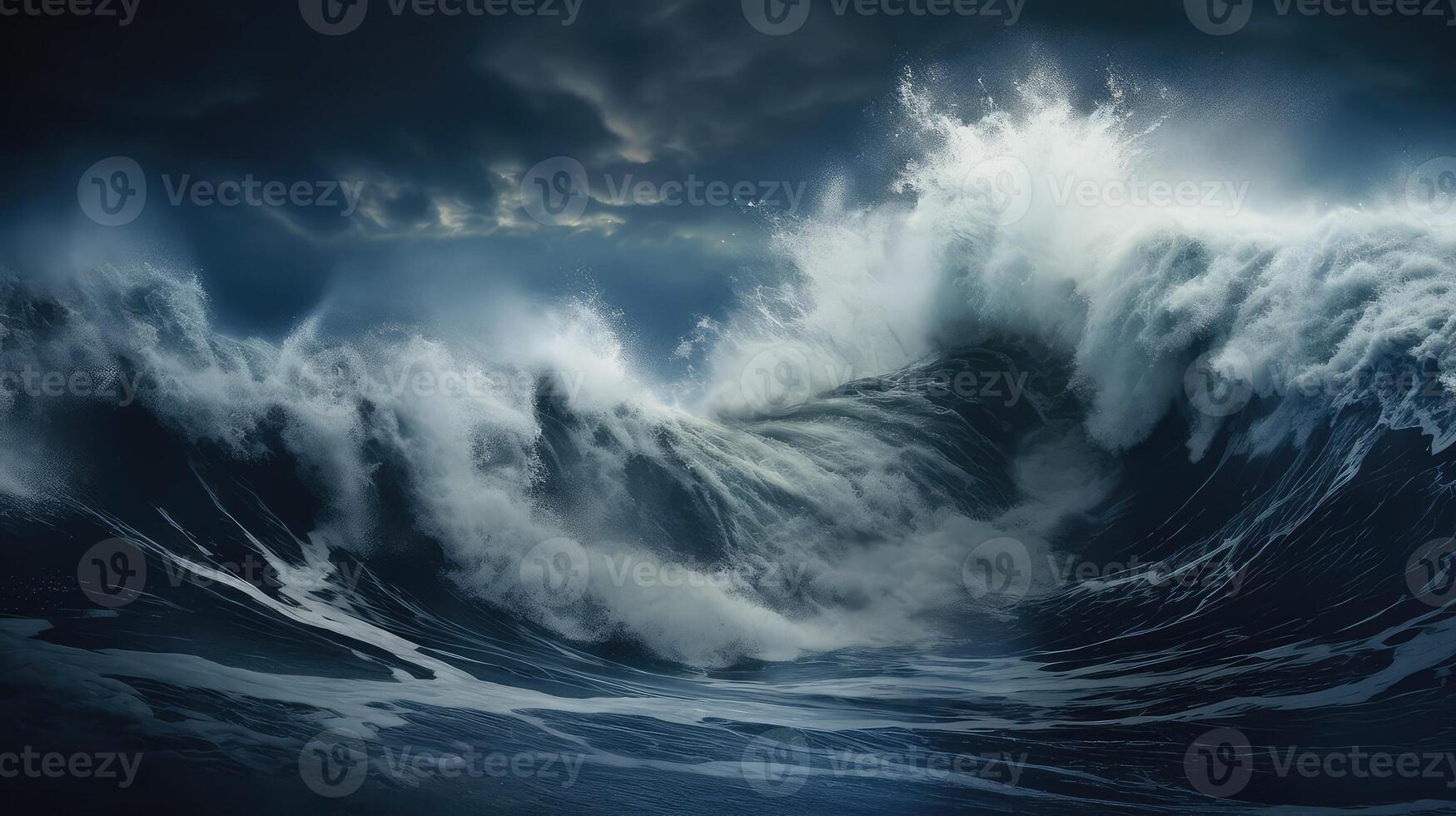 waves turbulent water photo