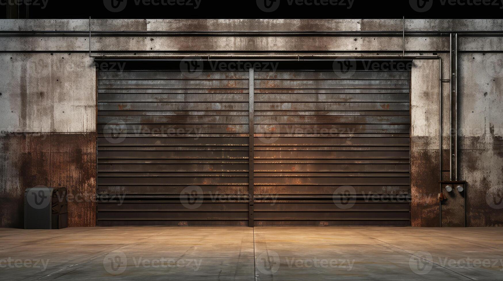 pallets rolling steel door photo