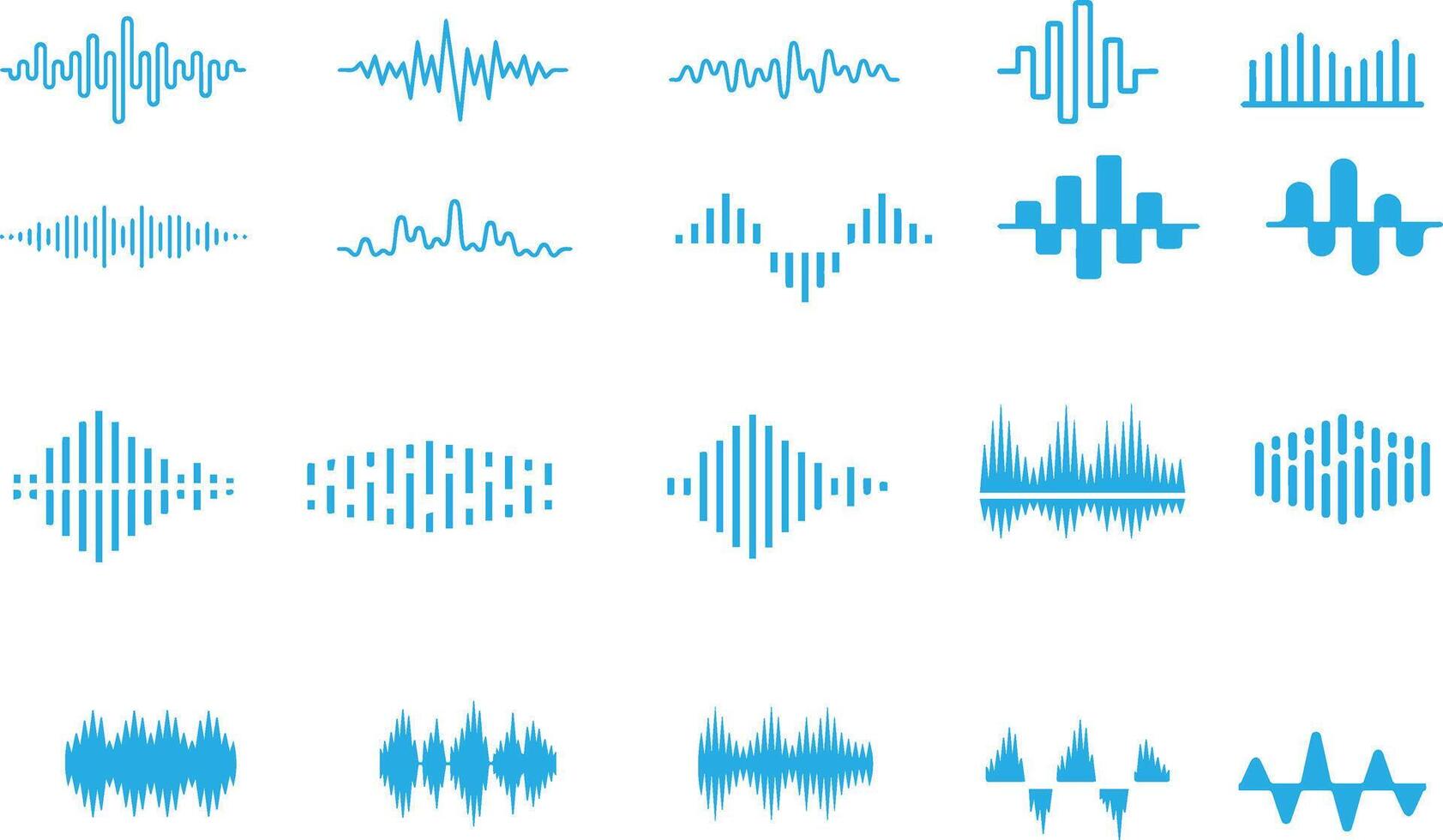 sound waves credit vector