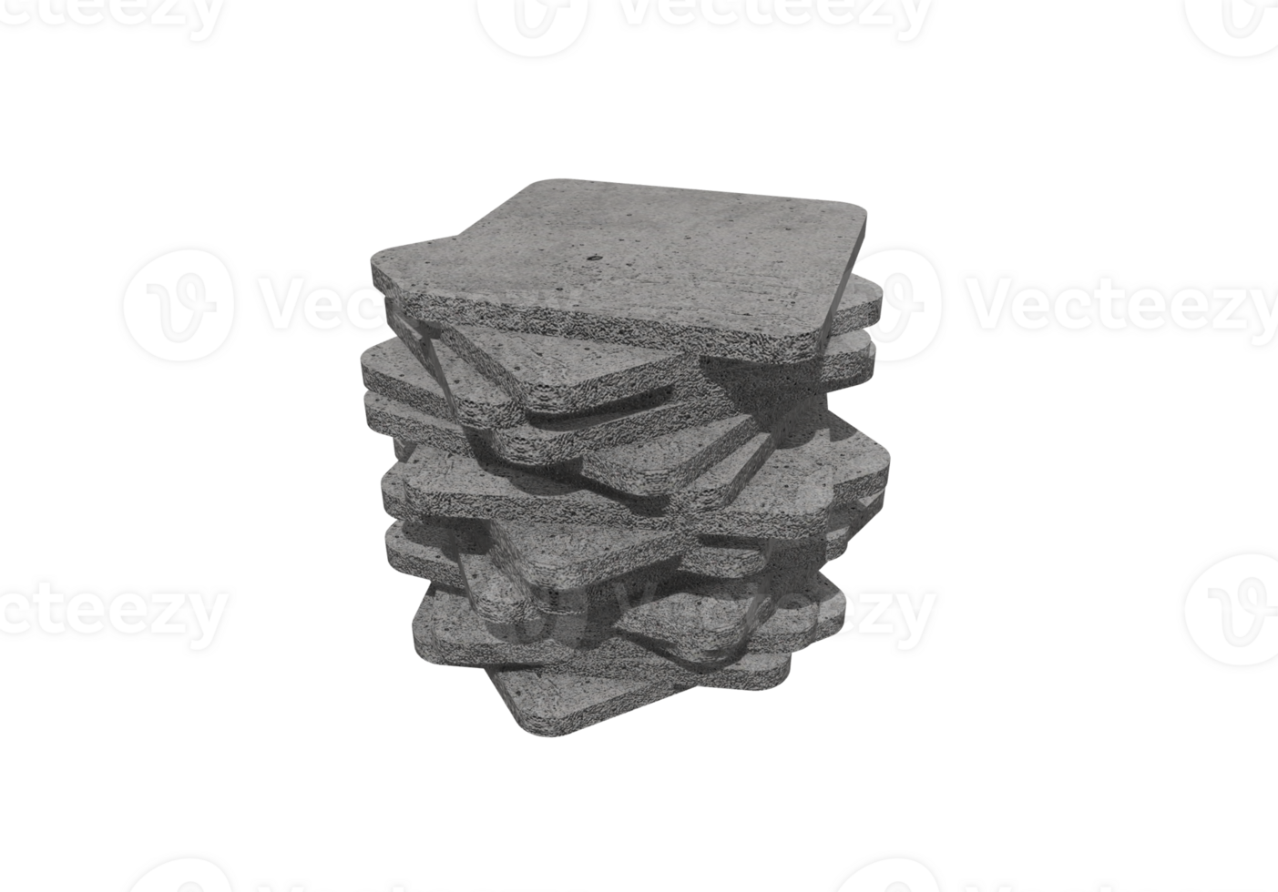 a stack of concrete blocks png