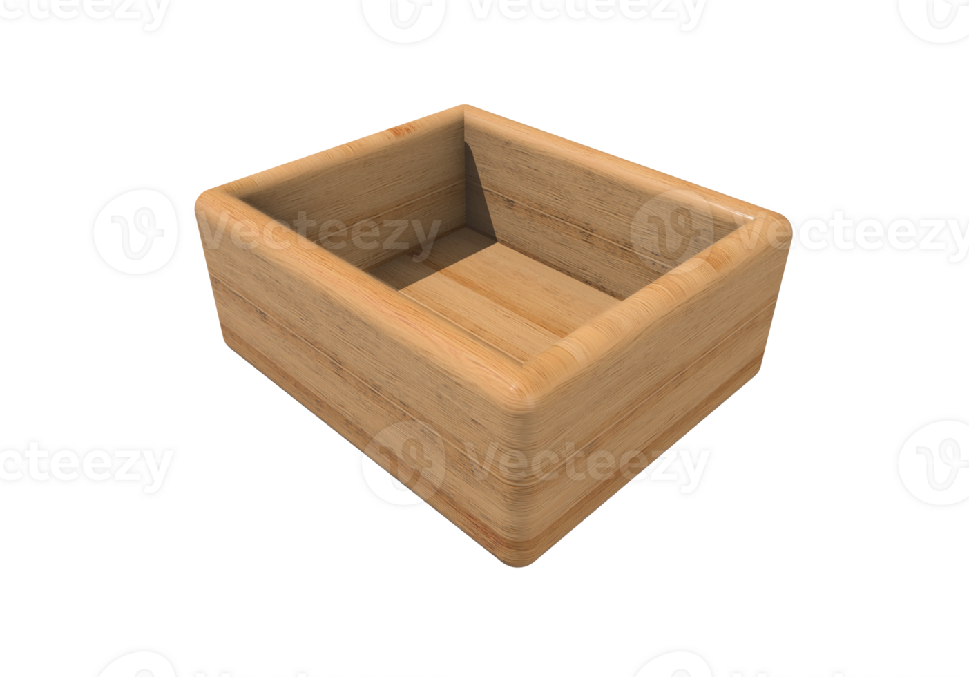 wooden 3d container png