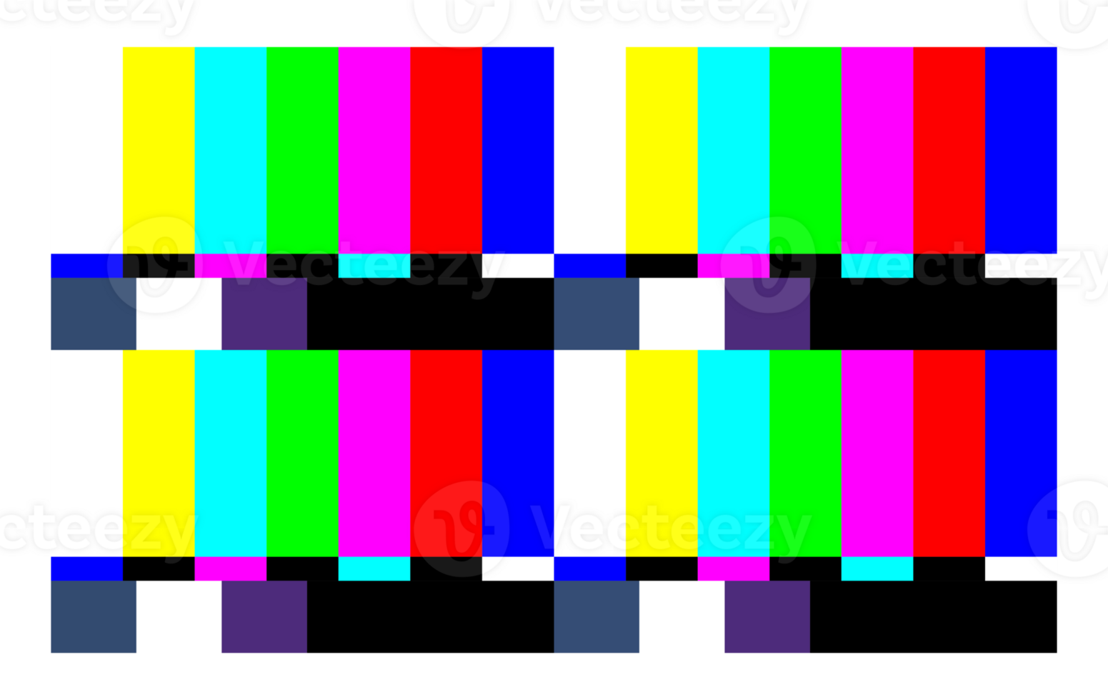 Glitch noise static television VHS VFX, distortion, visual effect that simulates the appearance of a malfunctioning television or VHS tape. png