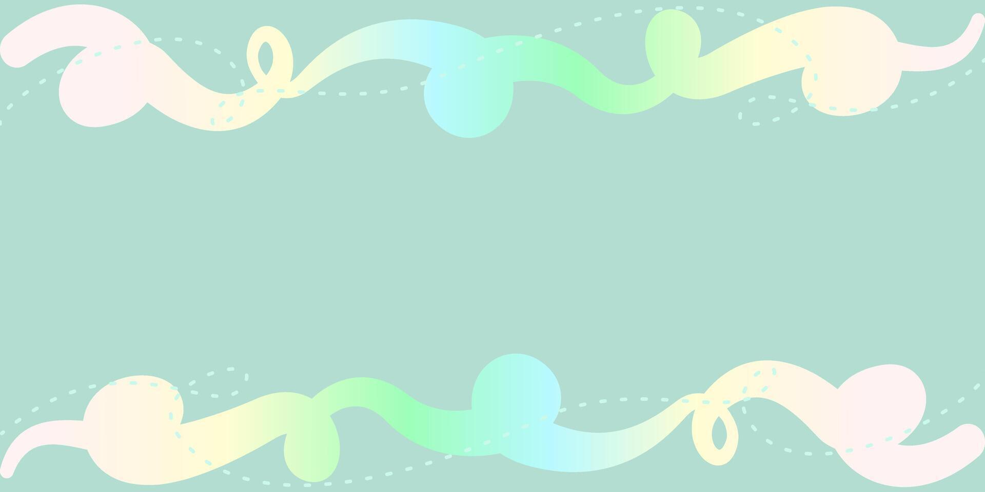 Hand painted simple colorful gradient frame design, abstract share. vector