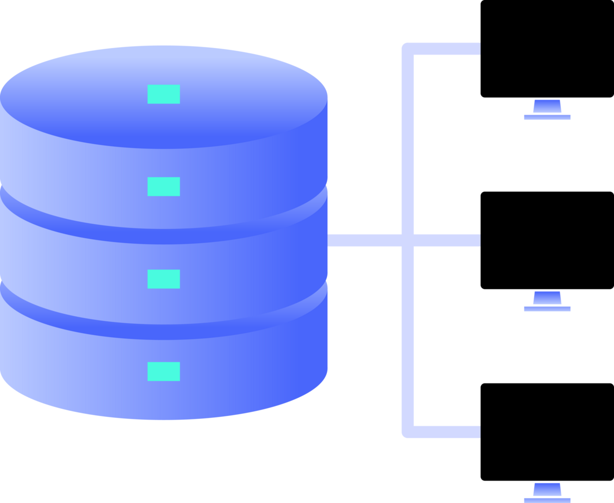 Big Data information Network server clipart png
