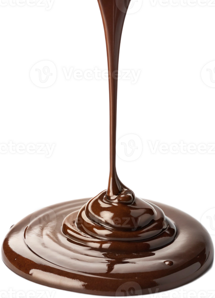 Indulgent Chocolate River, Decadent Delightful Pouring Chocolate Creation png