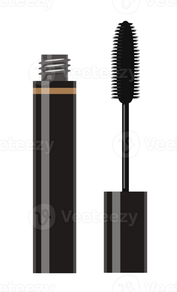 Illustration of Mascara Tube and Wand png