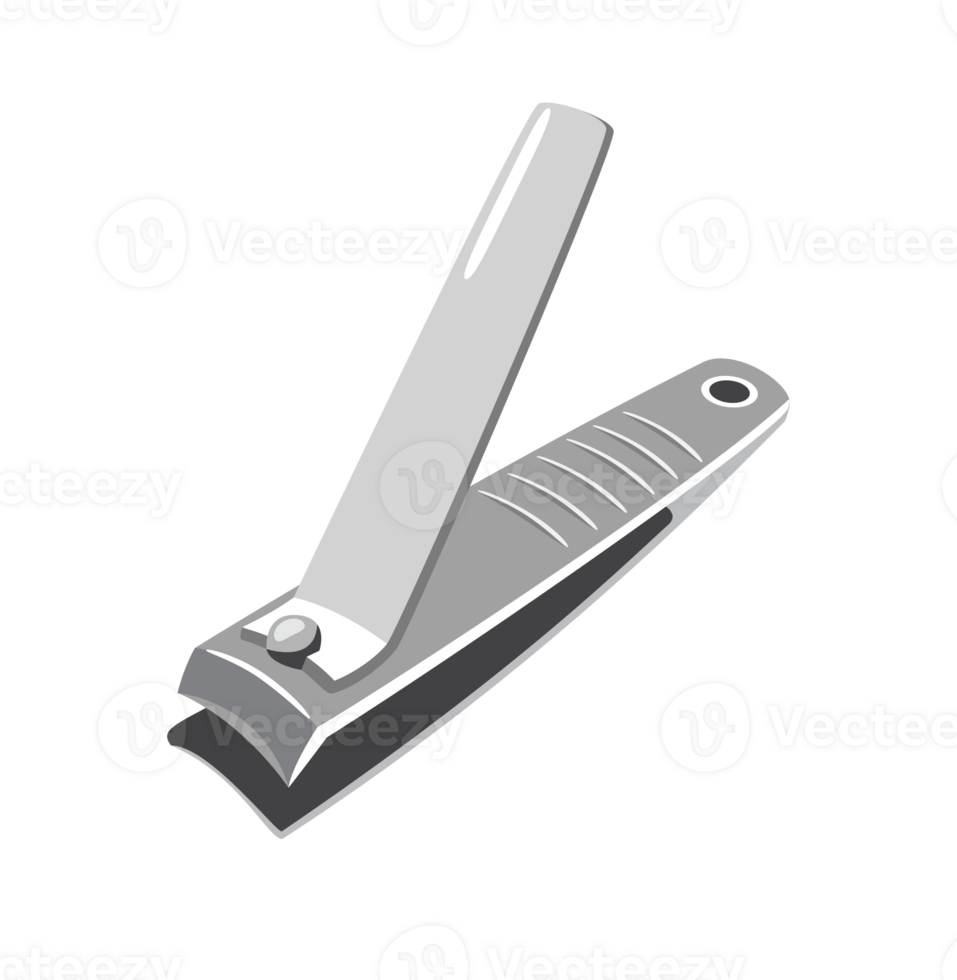 Illustration of a Silver Nail Clipper png