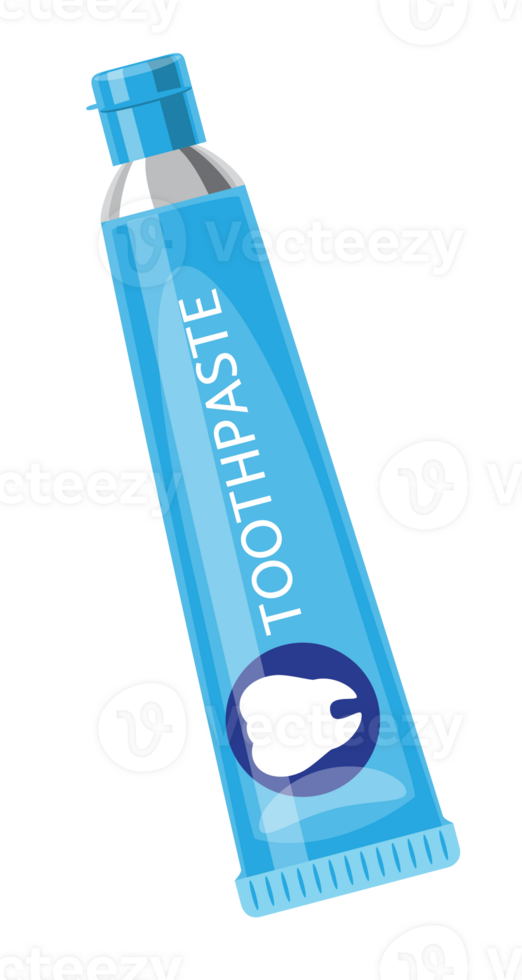 Illustration of a Tube of Toothpaste png