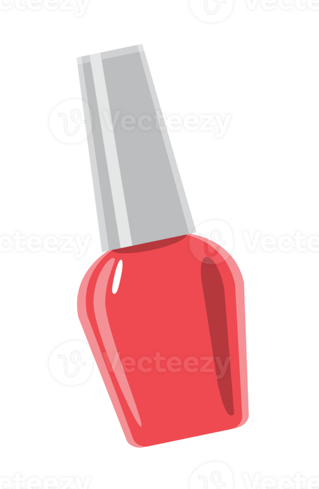 Illustration of a Bottle of Nail Polish png