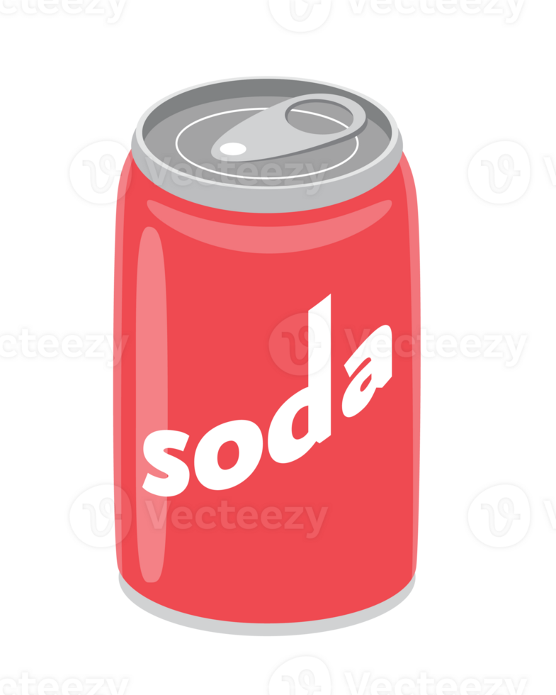 Illustration of a Red Soda Can png