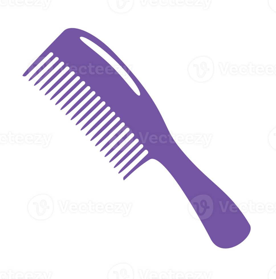 Illustration of a Purple Hair Comb png
