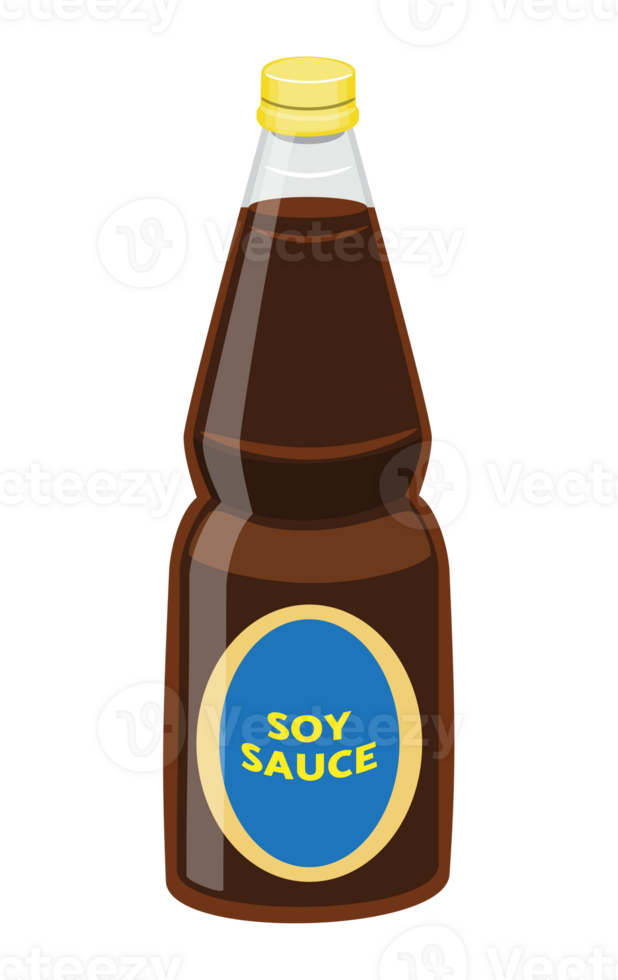 Soy Sauce Bottle Illustration png