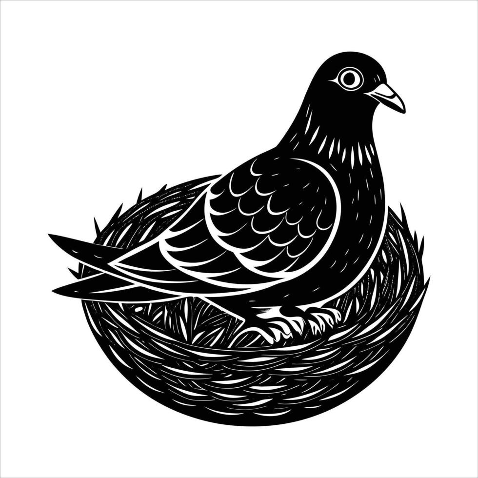 Pigeon Nest Stock vector