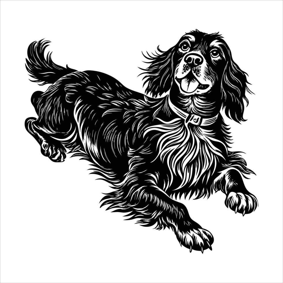Cute Gordon Setter vector