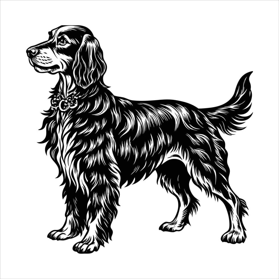 Vintage hand drawn sketch off a dog vector