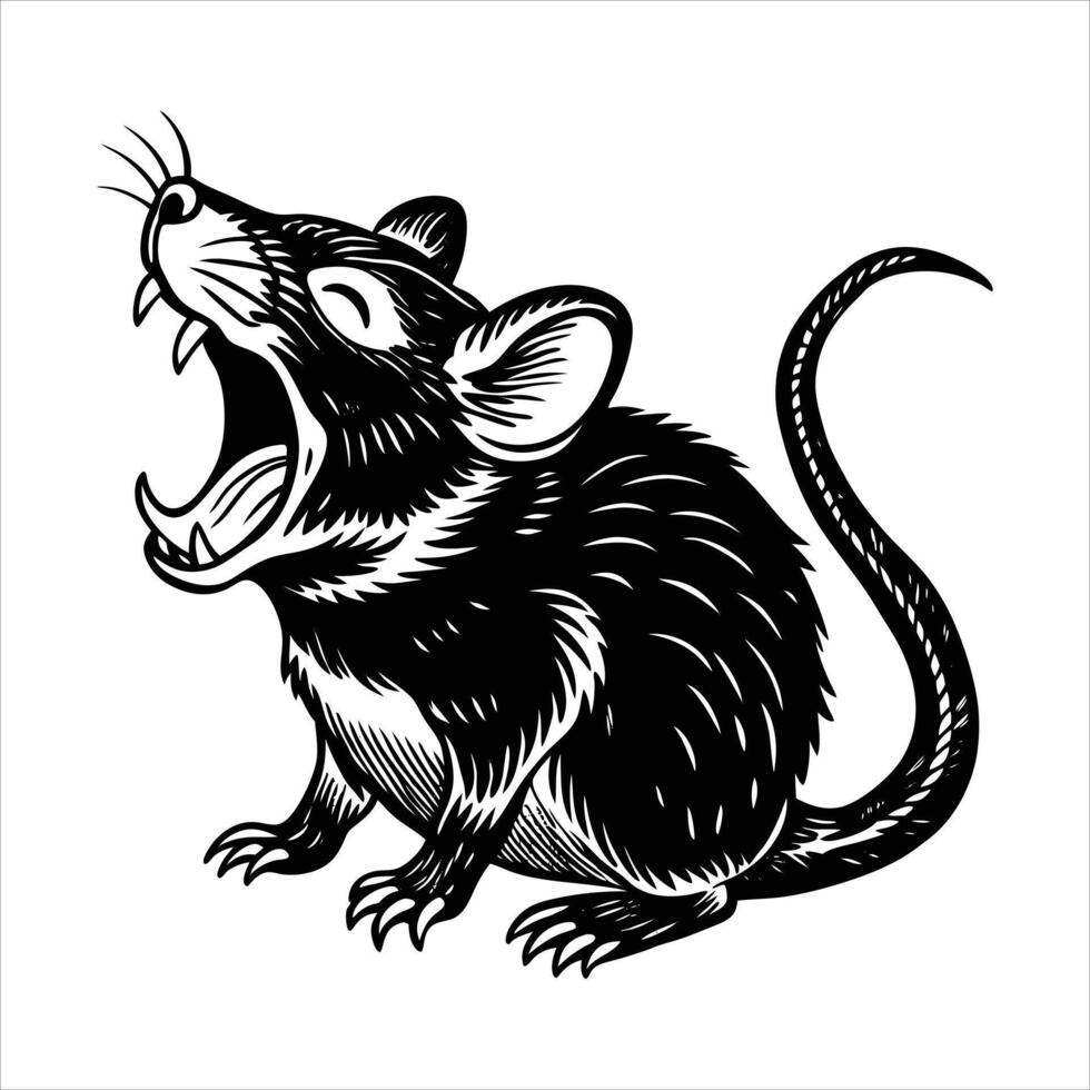 Mouse rat rodent animal illustration vector