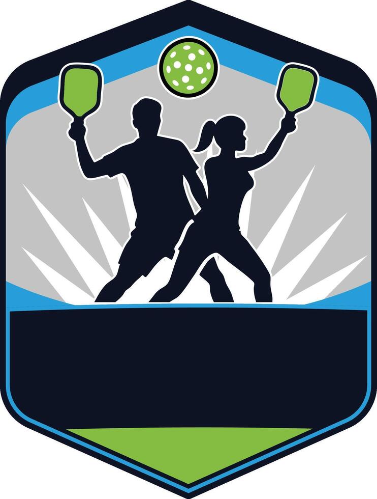 Pickleball Mix Doubles Tournament vector