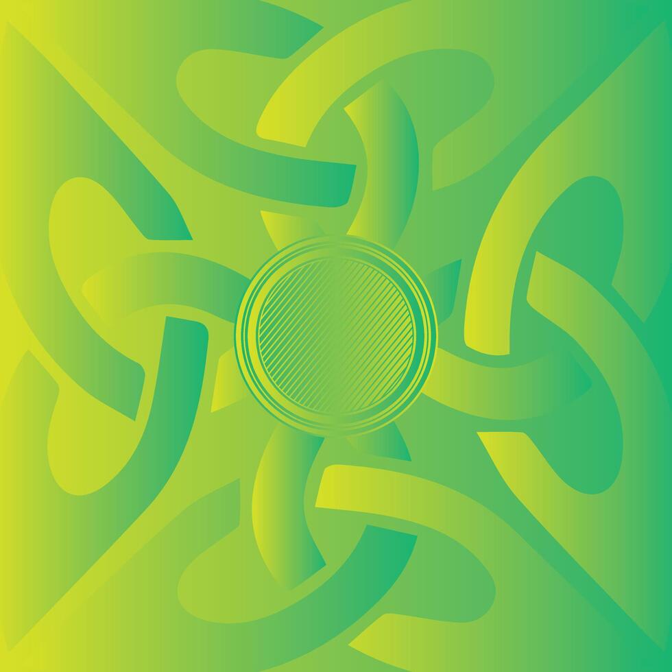 Abstract colorful bright green gradient line background. Trendy shape pattern background vector