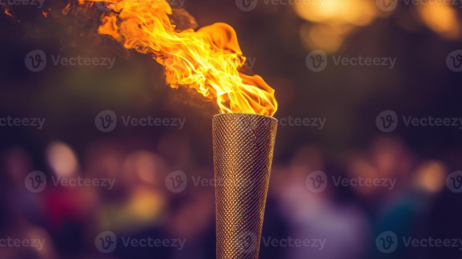 Illuminating the Dark A Torchs Fiery Embrace and the Promise of Unity photo