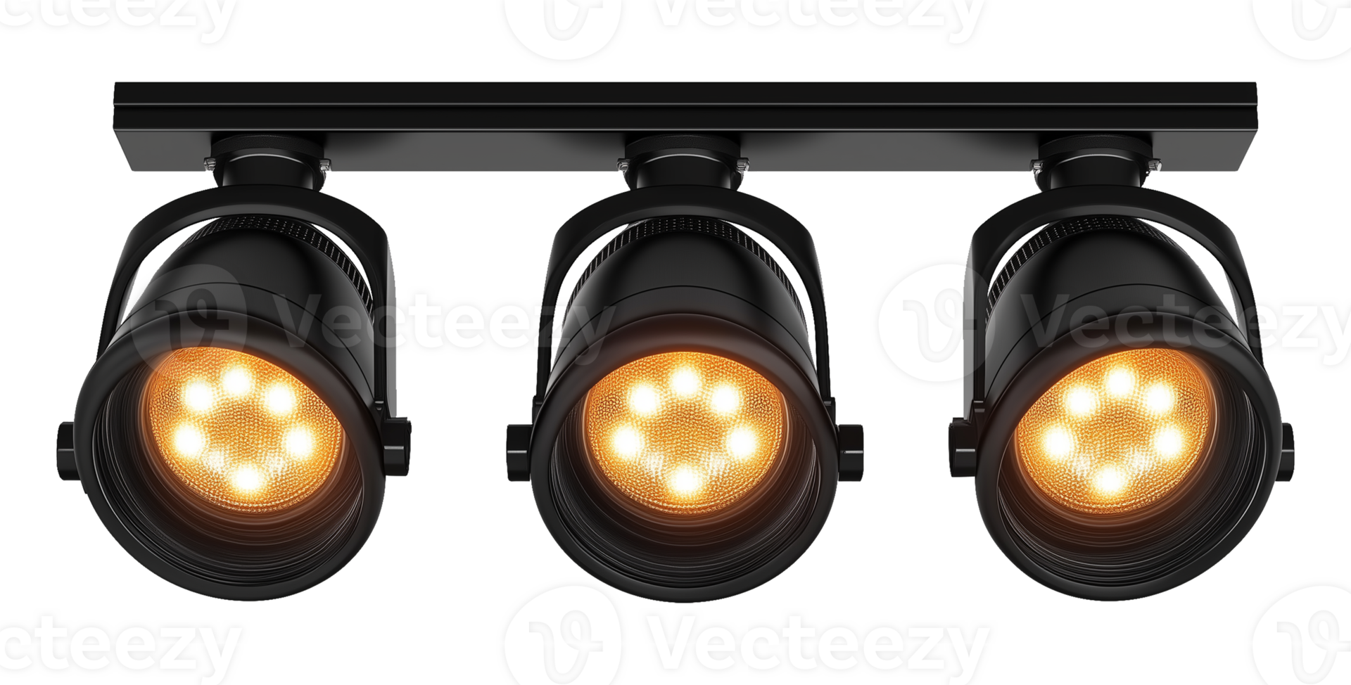 Studio Track Lights Isolated on Transparent Background png