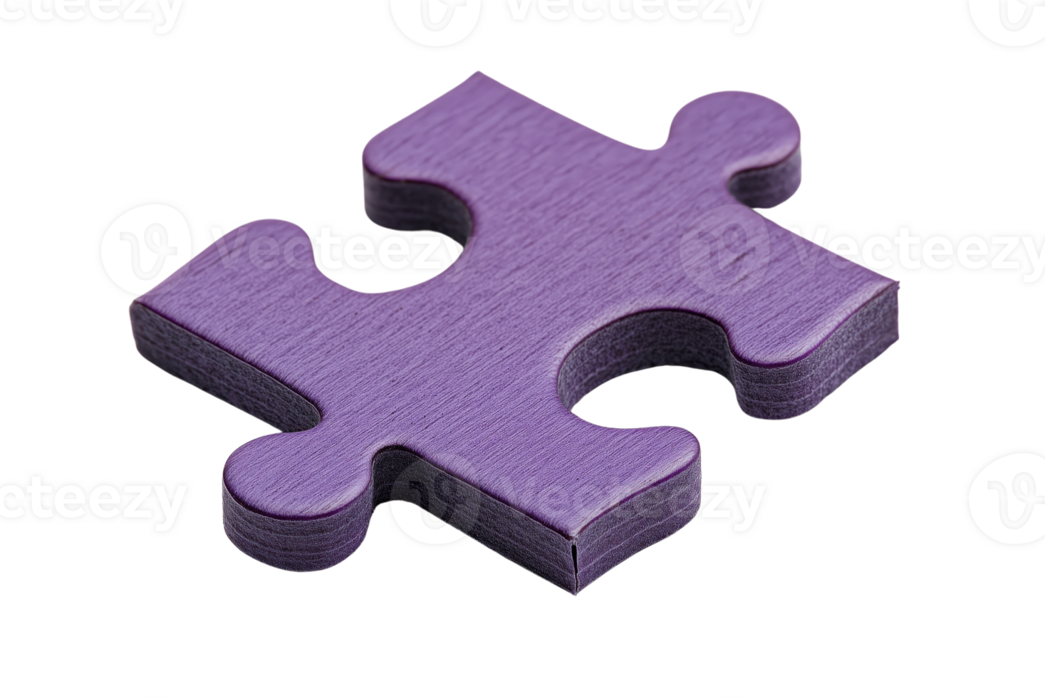 Smooth-Edged Puzzle Piece with Unique Cutout for Perfect Assembly Isolated on Transparent Background png