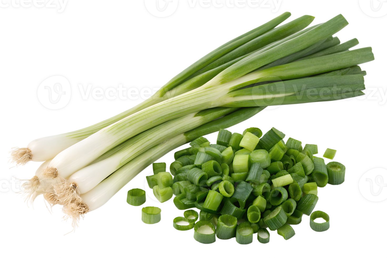 Freshly Chopped Green Onions, Ready for Cooking png
