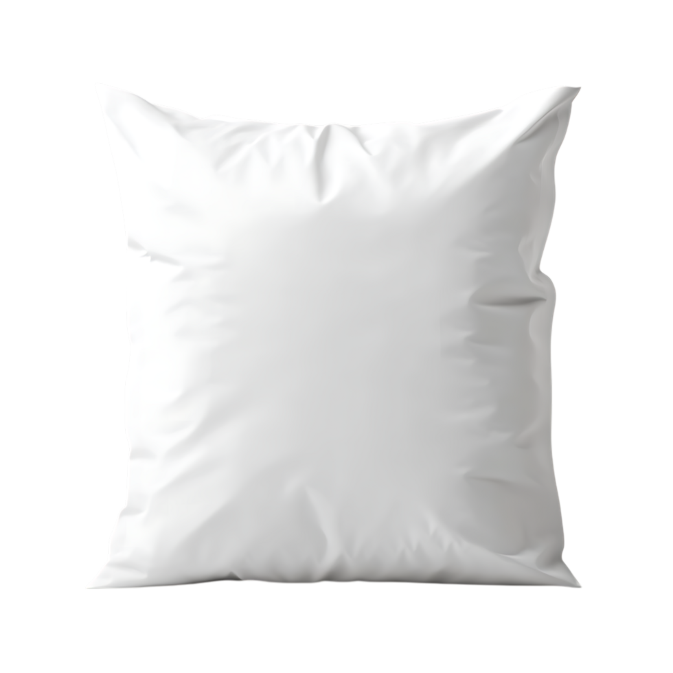 pillow mockup isolated on transparent background png
