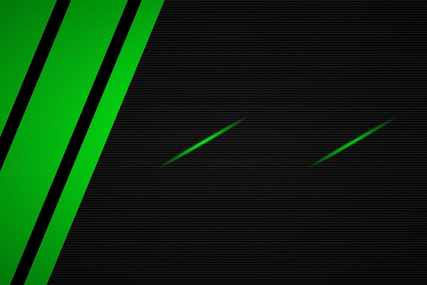 Black and green abstract background with place for your text vector