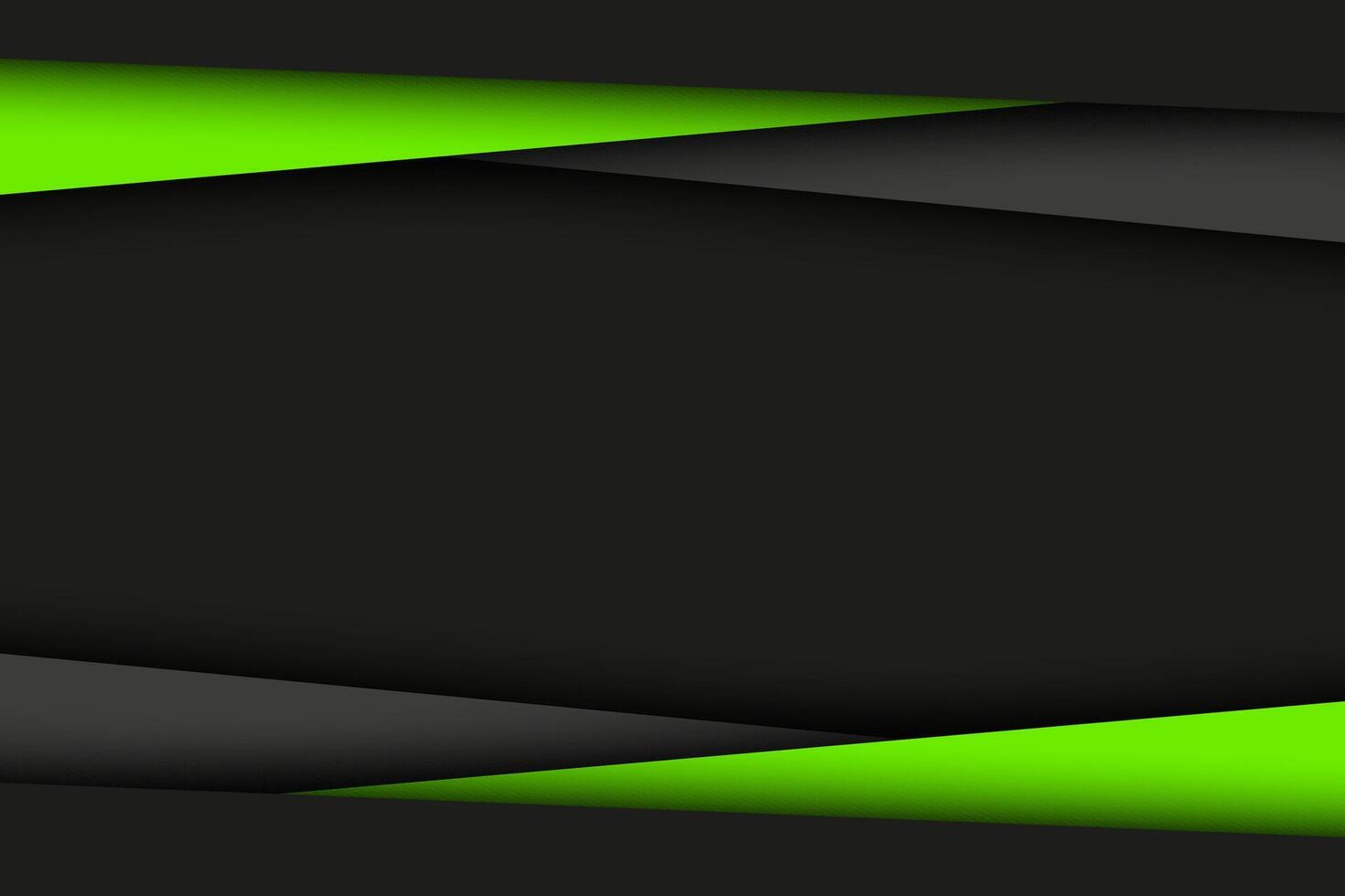 Black and green modern material background. abstract widescreen wallpaper vector