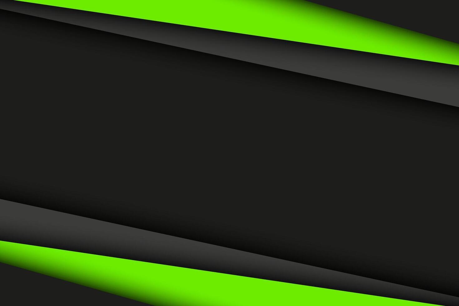 Black and green modern material design. abstract widescreen background vector