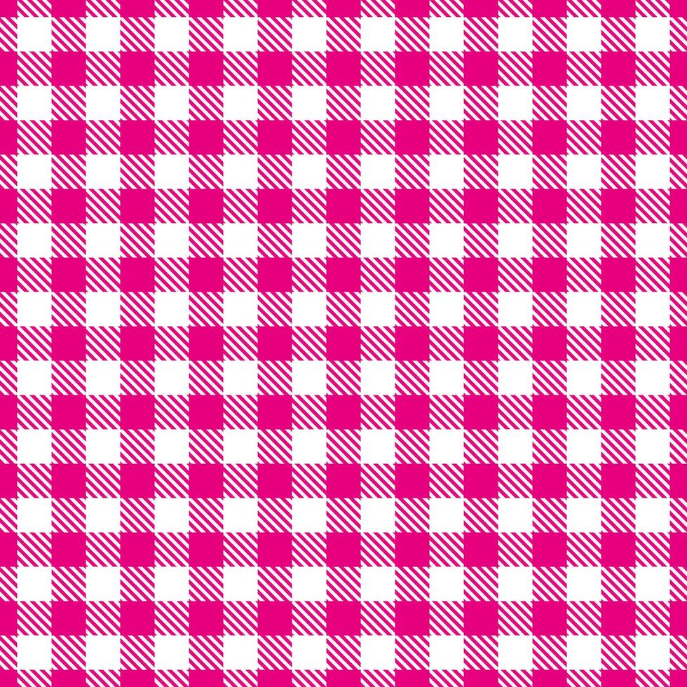 Pink white seamless pattern. Traditional fabric texture. Simple illustration vector