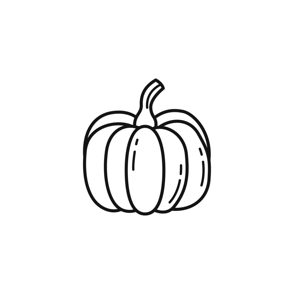 Simple Pumpkin Outline Illustration png