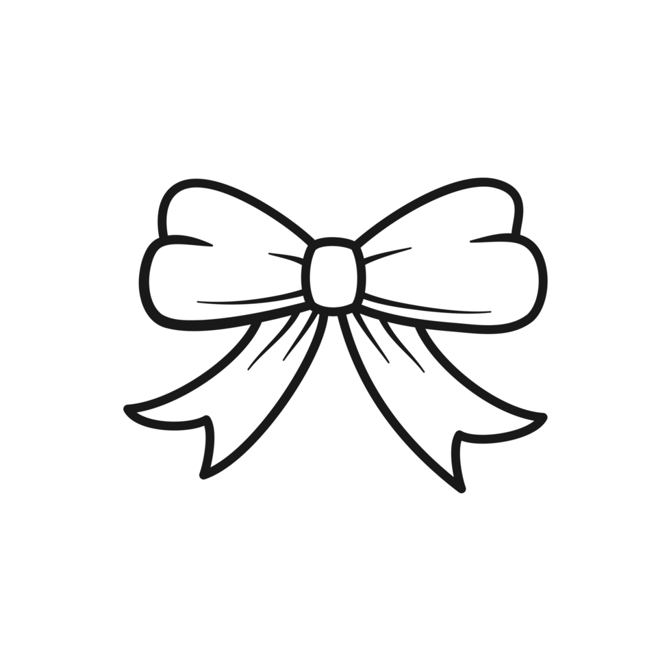 Decorative Bow Ribbon Design and Gift Element Illustration png