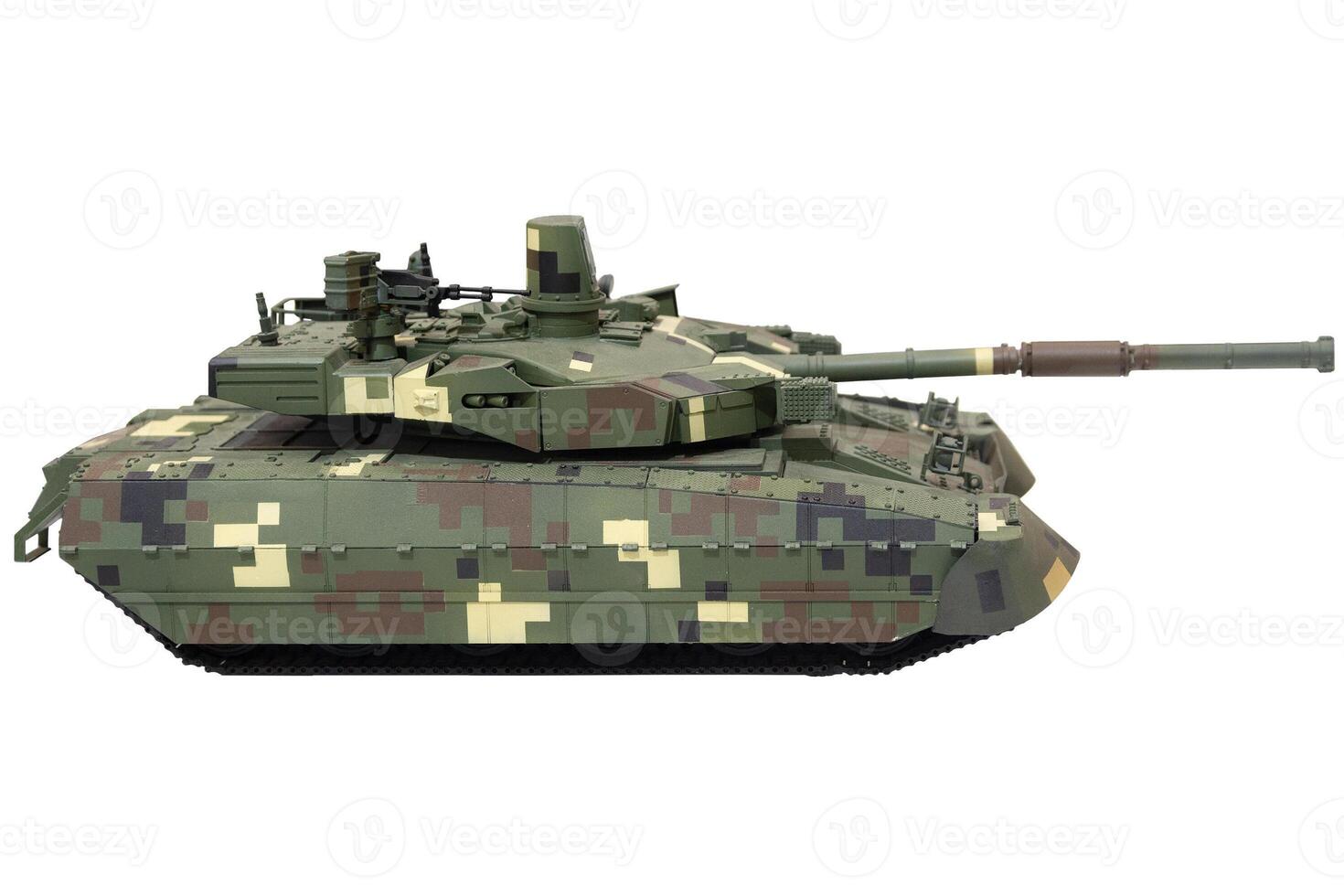 Model of a modern tank isolated on a white background photo