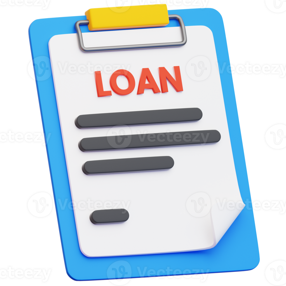 A concise and impactful image, showcasing a Loan document, meticulously captured to convey the essence of financial transactions and agreements. png
