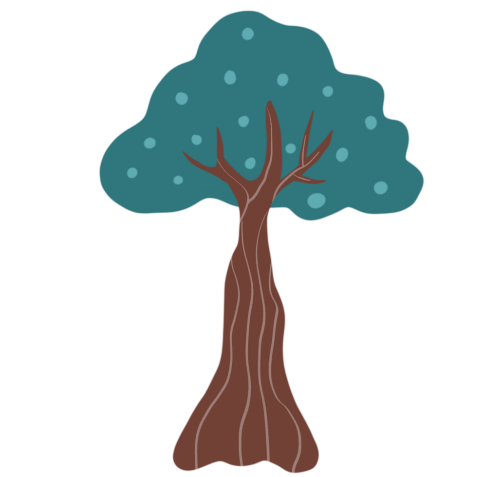 Tree illustration for decoration png