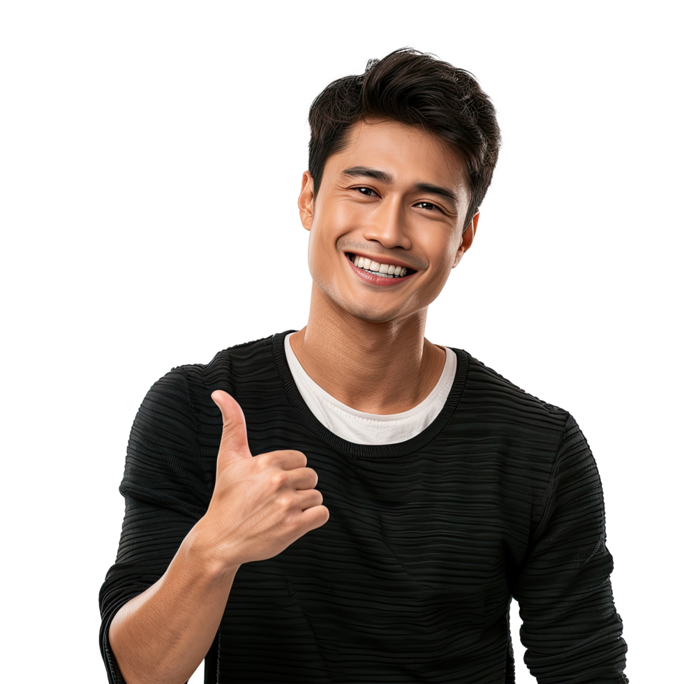 A man giving the thumbs up sign png