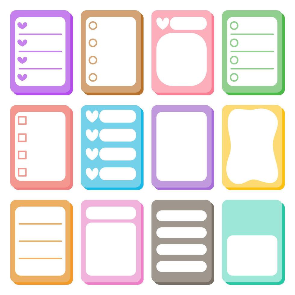 A Collection of Simple Minimalist Note vector
