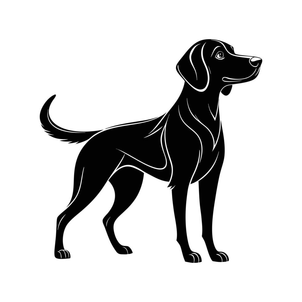 Dog silhouette design vector