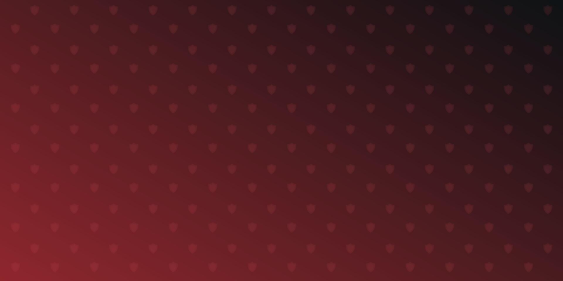Shield International cyber security awareness month pattern with gradient red vector