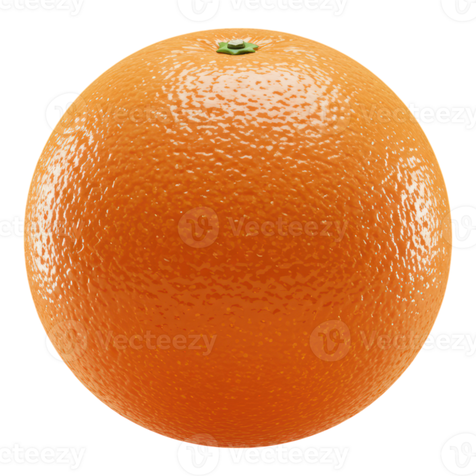 Fresh Clementine Orange with Transparent Background png