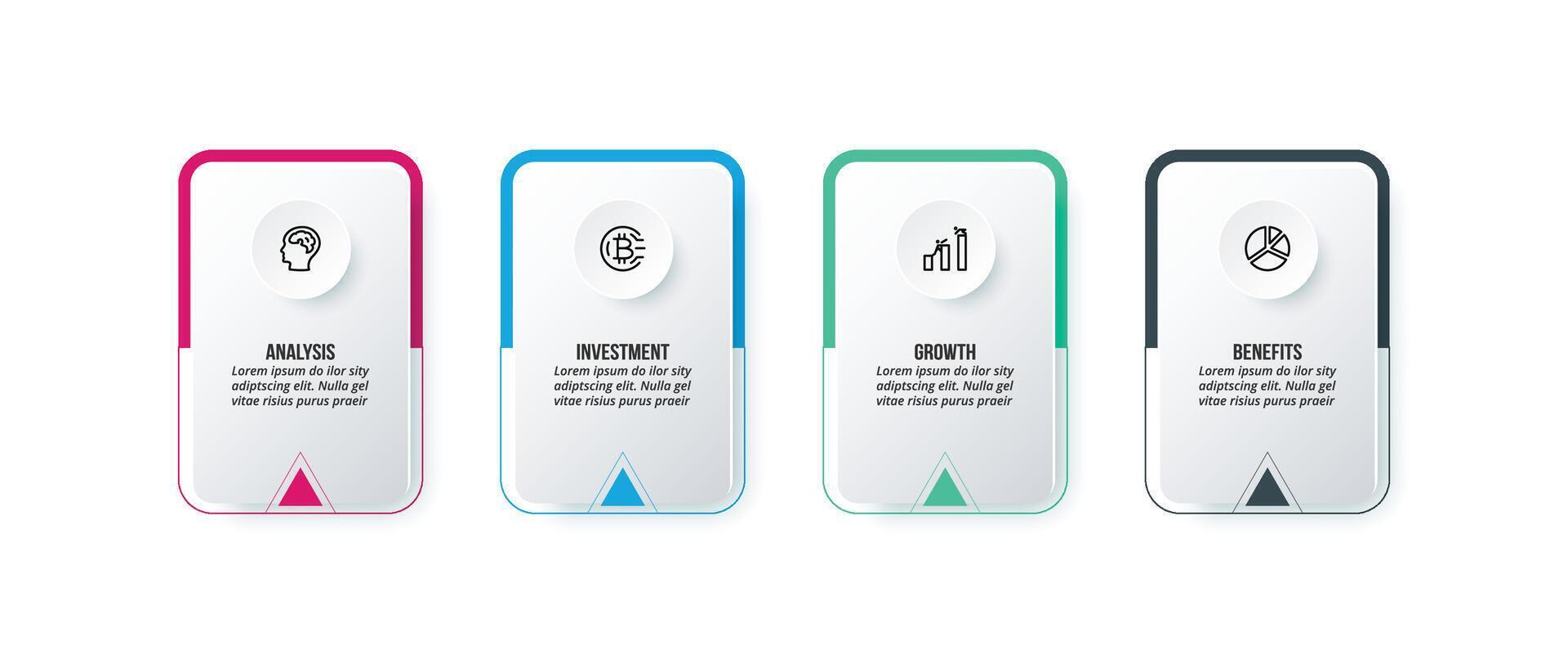 Infographic template business concept vector