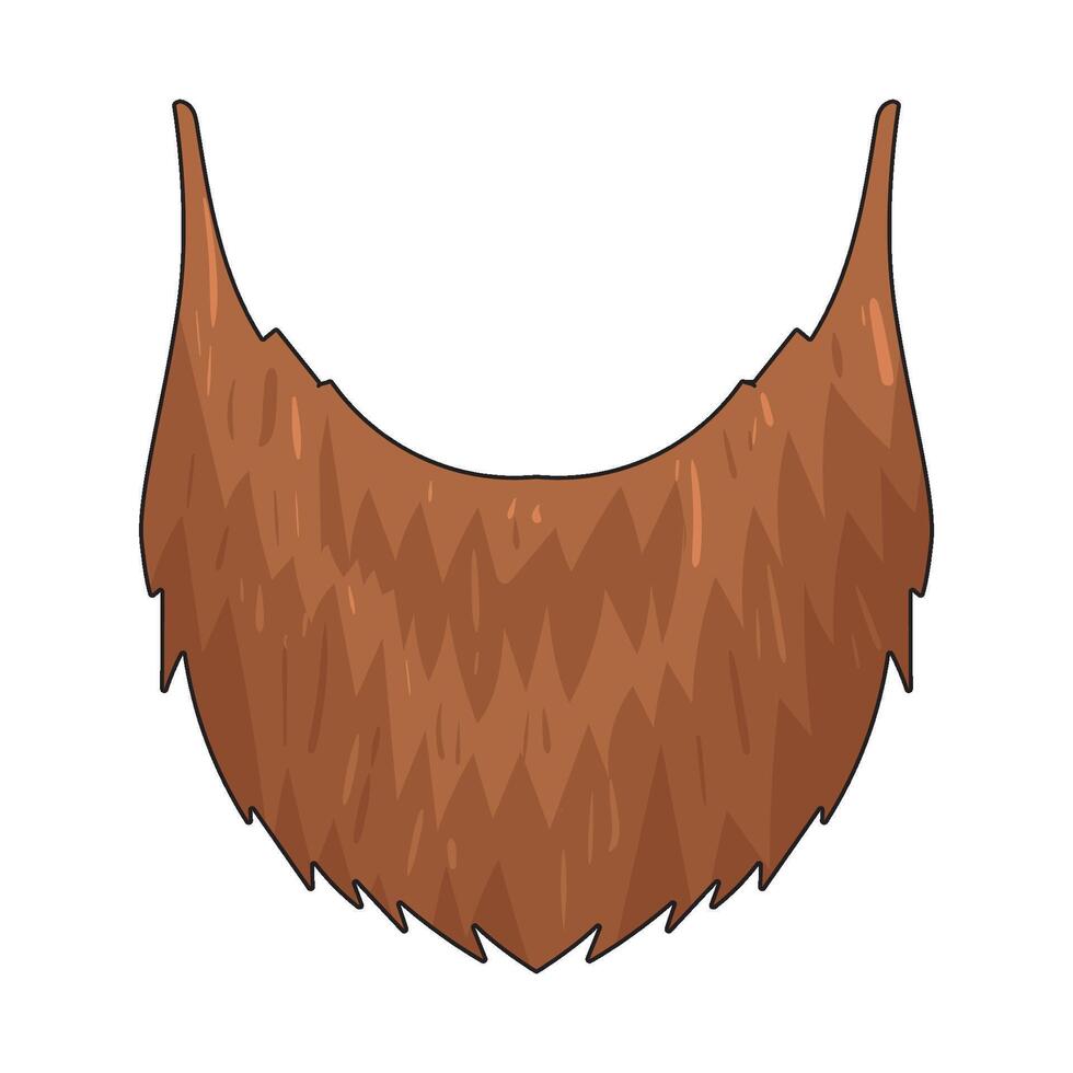 Illustration of Brown Beard vector