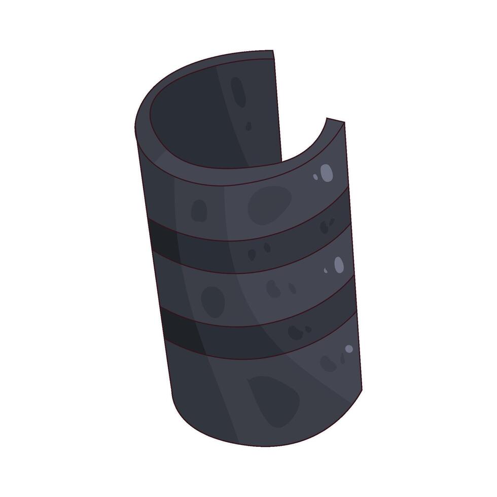 black hair roller vector